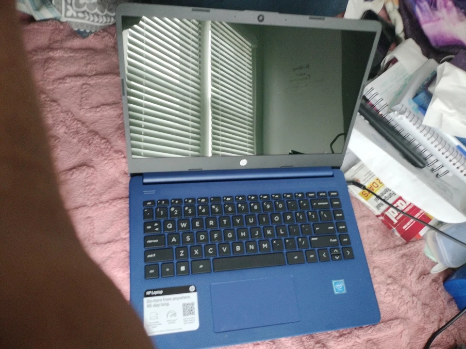 HP Premium 14" (Intel Celeron N4020 processor 64GB) Laptop - Blue (Best Offer) - Image 2 of 4