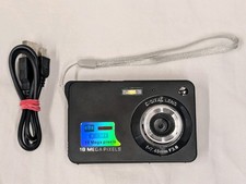 18MP High Definition Compact Digital Camera 2.7in TFT 8x Zoom Black