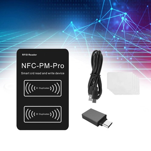 Lecteur de Puce Intelligente RFID PM PRO Décodeur + 5XUID Carte NFC Copieur1257 - Bild 3 von 8
