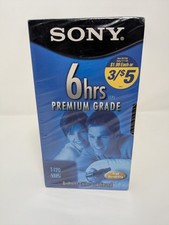 Sony T120VL VHS 6 HRS Blank Premium Grade VHS VCR Video NEW SEALED