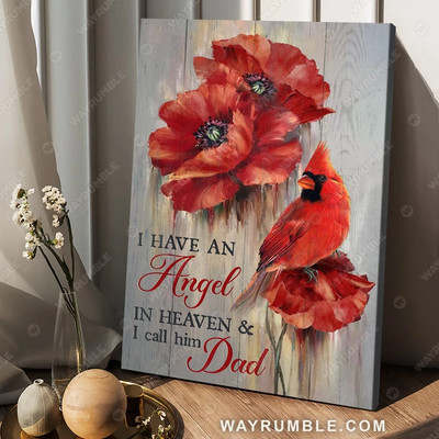 Red Poppy Drawing, Still Life Painting, I Have An Angel In Heaven - Heaven Po...