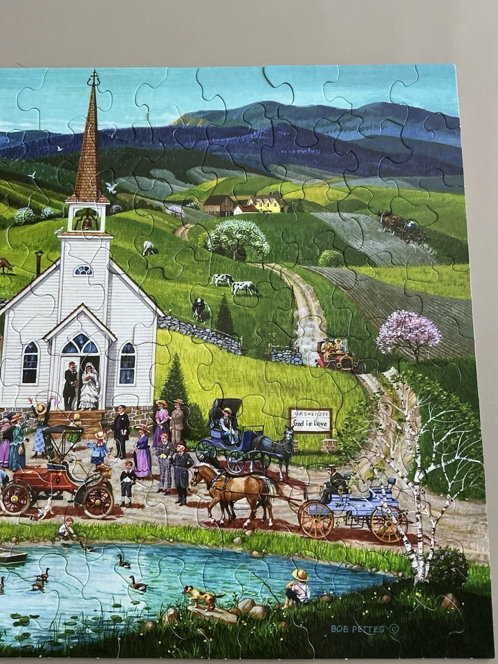 Springbok Puzzles To Remember 100 Piece Jigsaw Puzzle Spring Wedding Complete - Image 4 of 4