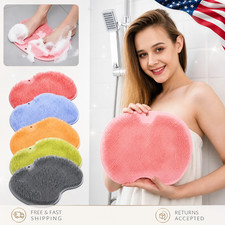 Shower Foot Scrubber Mat Anti Slip Massage Pad Exfoliating Bath Body Cleaner