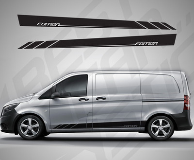 Für Mercedes Vito Van Grafik Seitenstreifen Van Aufkleber Vinyl Sticker