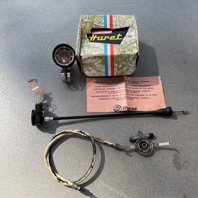 NOS Vintage HURET Speedometer Odometer MILES Universal Wheel Size Tire Drive