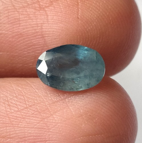 Burmese Blue Sapphire 3.05 CTS Oval Cut Faceted Unheated Natural Loose Gemstone - Picture 2 of 5