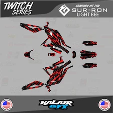Graphics Kit for Surron Light Bee (All Years)  Twitch Series - Red