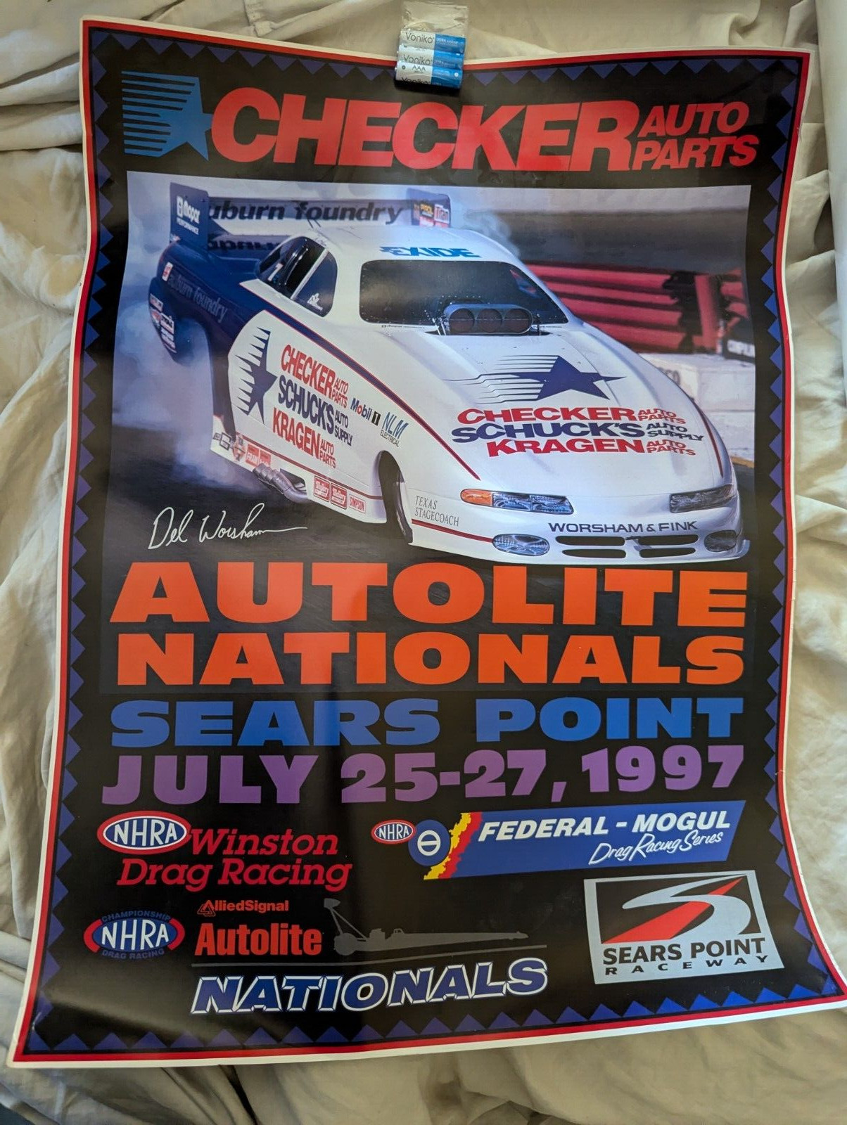 Autolite Nationals Sears Point Del Worsham 23x18 Poster