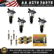 4 Ignition Coil & 4 NGK Platinum Spark Plug for GMC Canyon 2004-2006 2.8L UF303