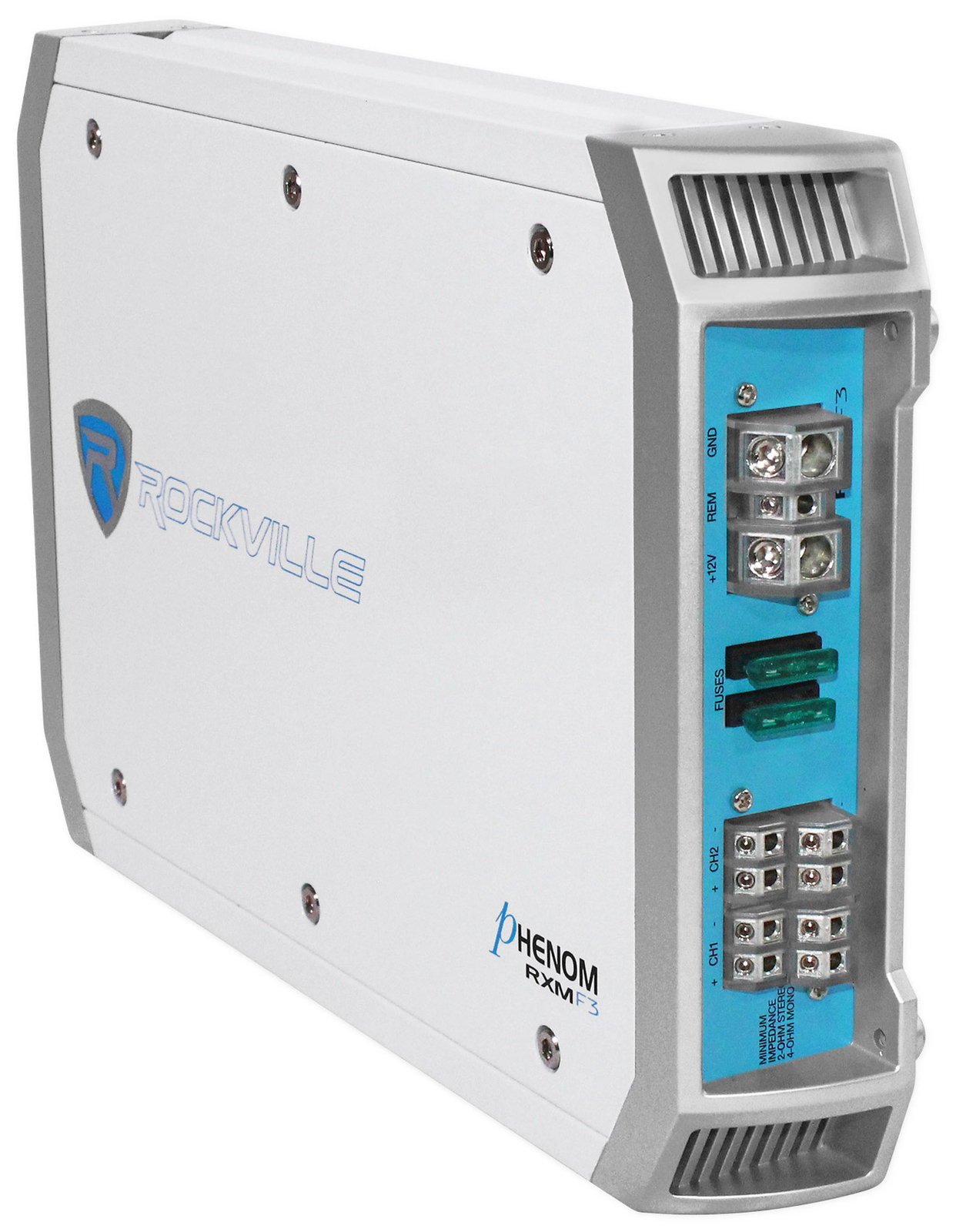 Морскойлодочный 4-канальный усилитель Rockville RXM-F3 мощностью 1600 Вт Микрофон PA Комплект усилителей