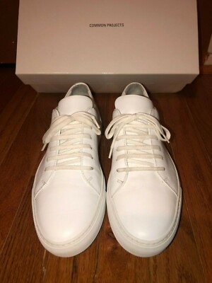 Common Projects Court Sneakers, White, Size 39