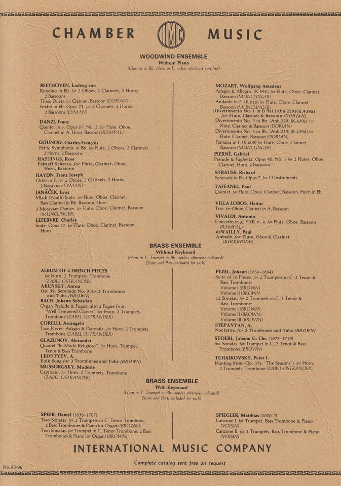 Sonata for Trombone by Benedetto Marcello (IMC1978) - Image 2 of 2