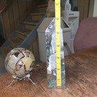 Healing Crystal LOT-Green Moss Agate Tower 6.25 in + Septarian Sphere 3 in dia — photo 2