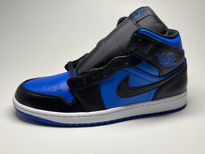 Nike Schuhe Herren Air Jordan 1 Mid DQ8426 042 Black Blue Sneaker Sportschuhe