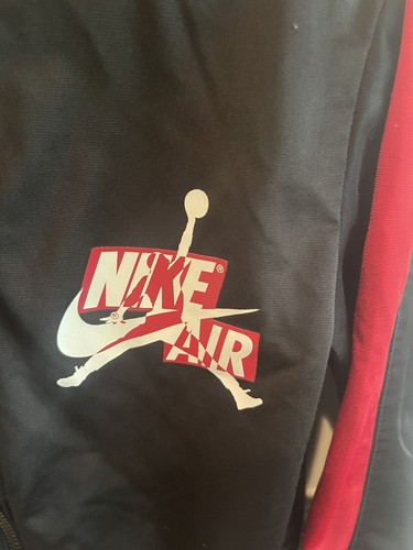 Nike Air Jordan Jacket Size 8-10 Black Full Zip Track Retro Logo Jumpman Boys ✨ - Picture 3 of 5