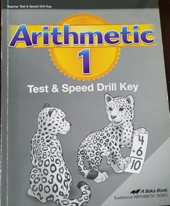 ABeka 1 Grade Arithmetic Test & Speed Drill Teacher Key | eBay