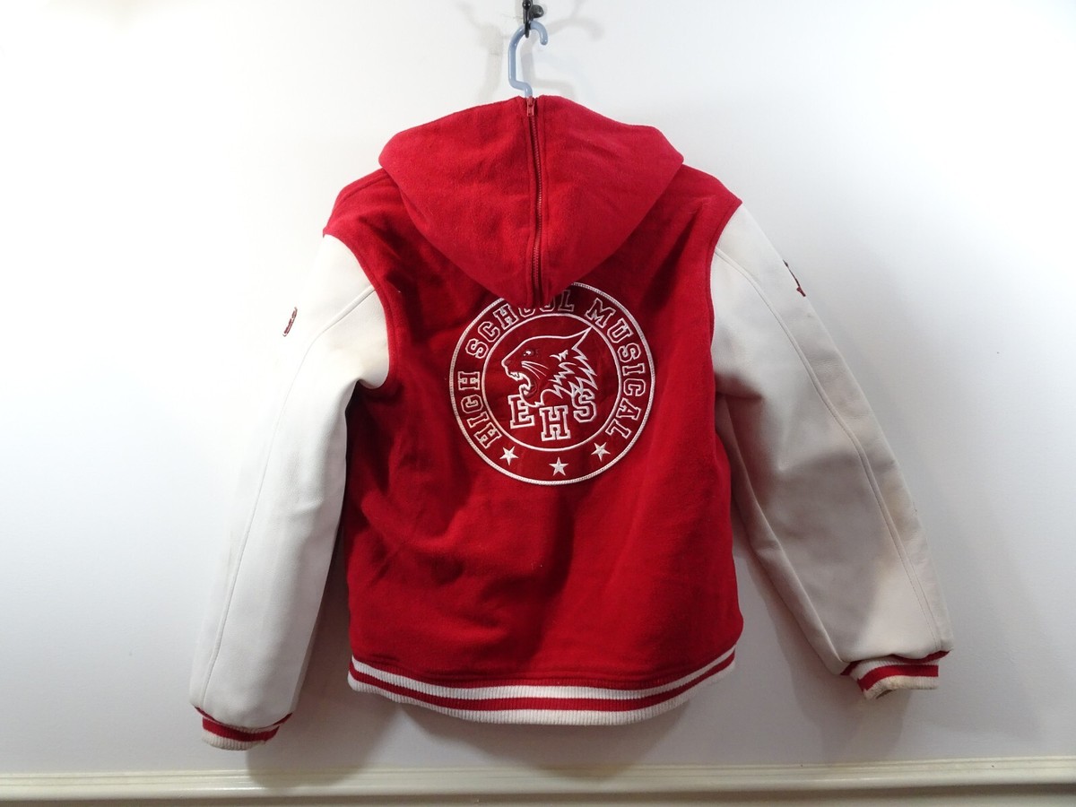 HIGH SCHOOL MUSICAL Varsity Letterman Jacket Red White Sz XL