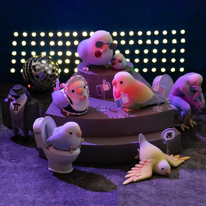 PLZDOT Bad Bad Birdie Lovebirdie Series (confirmed)Figure toy gift