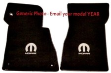 Dodge Dart Fit Black Carpet Floor Mats 4pc Wmopar Logo Fronts Pick Logo Color