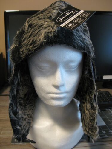 John Boy Trapper Bomber Hunting Hat - Faux Fur Headwear - Slate - OSFM - Picture 2 of 15