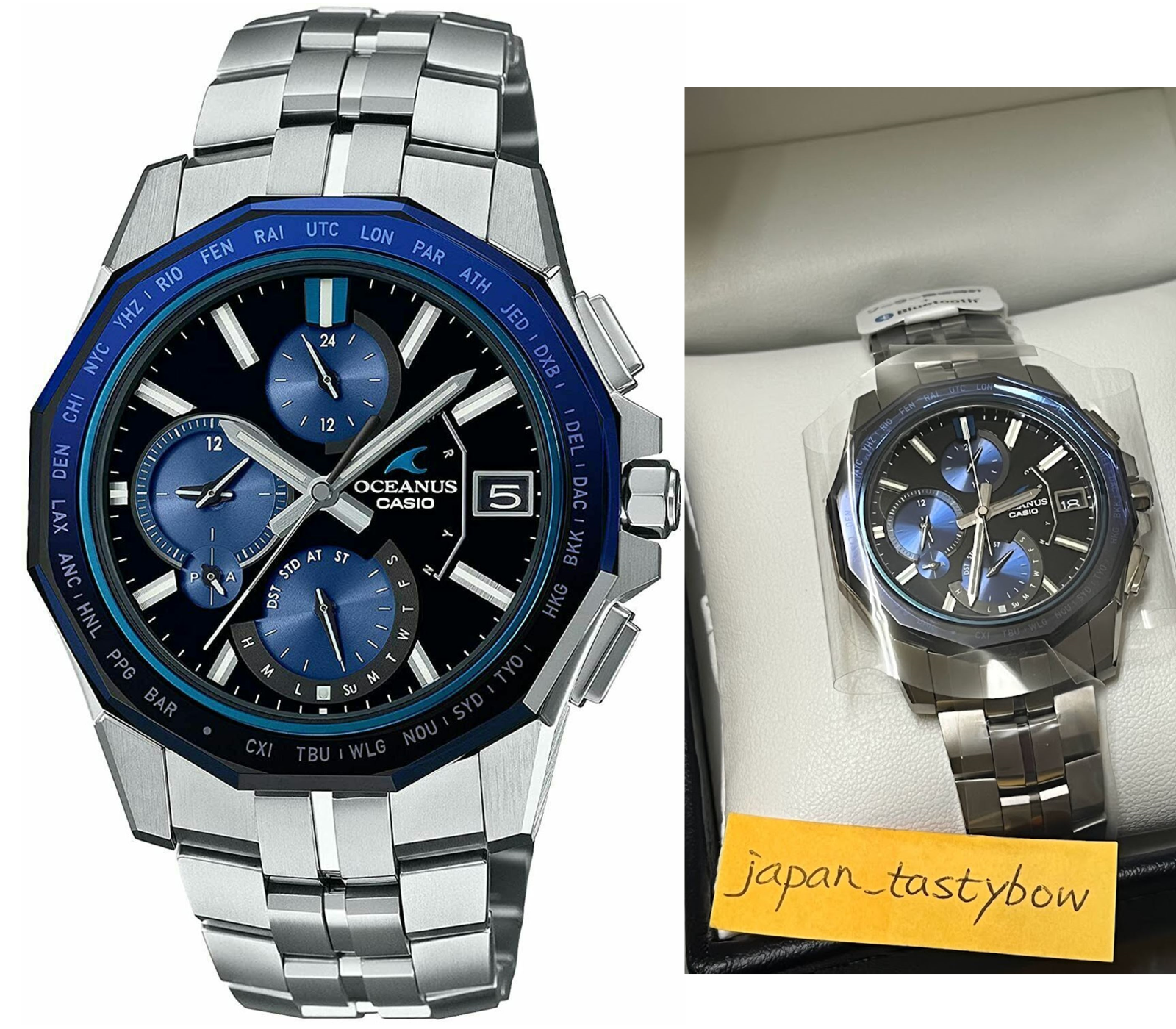 CASIO OCEANUS Manta OCW-S6000-1AJF Solar Radio Men's Watch Bluetooth New in  Box