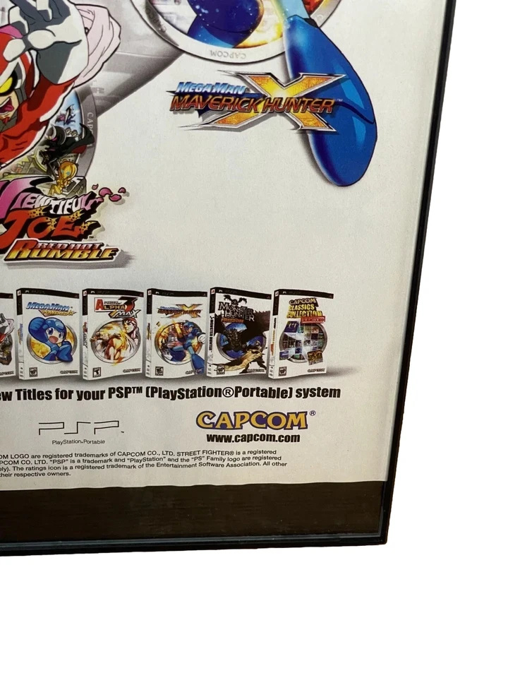 2006 Mega Man Monster Hunter Alpha Max Capcom Heroes Video Games PRINT AD PSP - Image 4 of 4
