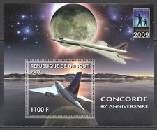 VK141 2009 SPACE CONCORDE 40° ANNIVERSARIO ANNO DI ASTRONOMIA ECLISSI SOLARE MNH