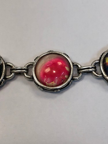 Bellissimo bracciale LUCKY YOU maglia floreale rotonda 8,5" - Foto 6 di 12