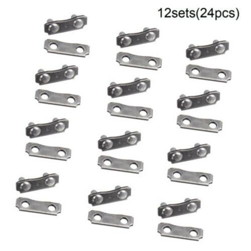 Replacement 12 Sets 3/8LP 0.050 Gauge Chain Links Pitch Repair Tie Straps Kits G - Picture 1 of 8