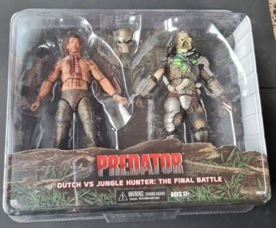 Figur, NECA - Predator Double Pack - Dutch Vs Jungle Hunter - The Final Battle