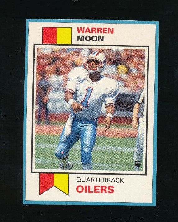 1993 SCD Pocket Price Guide Monthly Magazine #21 Warren Moon hand cut nm gradabl