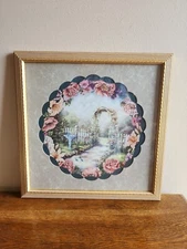 VTG Home Interior Floral Print Framed Donna Richardson Wall Art Gallery Garden