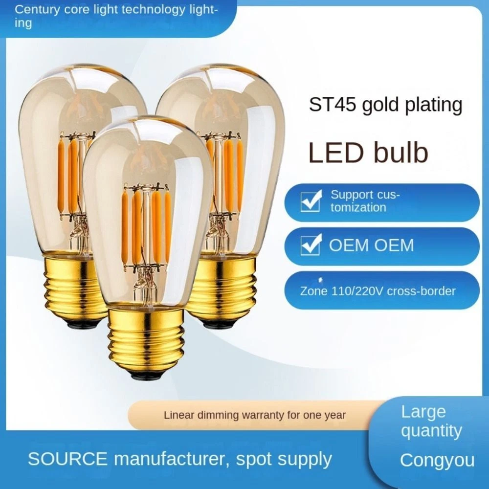 Warm Yellow Crystal Light Bulb 3W 1W Light Bulb Home Decoration eBay