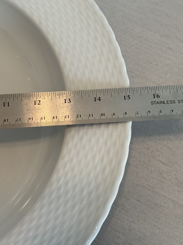 Williams Sonoma Pillivuyt France Basketweave Large Pasta Serving Bowl 15” - Picture 7 of 12