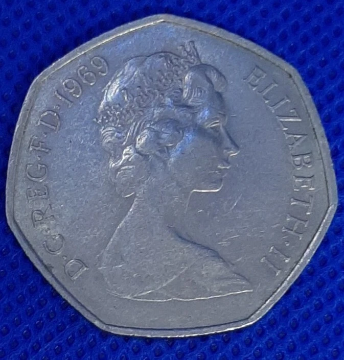 COLLECTABLE COIN ELIZABETH II D.G.REG.F.D 1969 FIFTY PENCE 50 RARE 売上 dvgbous.de