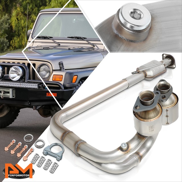For 0406 Jeep Wrangler 4.0L Direct Replace Catalytic Converter Exhaust
