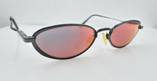 Vintage PLS 557 Black Oval Metal Sunglasses Japan FRAMES ONLY