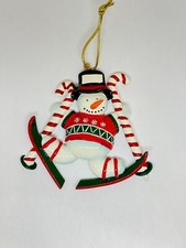 Personalized Skiier Winter Sports Ski Snow Slopes Xmas Ornament Name or Year