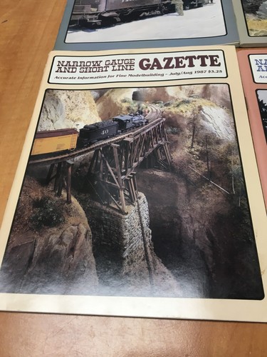 Short Line Model Narrow Gauge & Short Line Gazette Railroad Magazine 1987 Complete Set ...