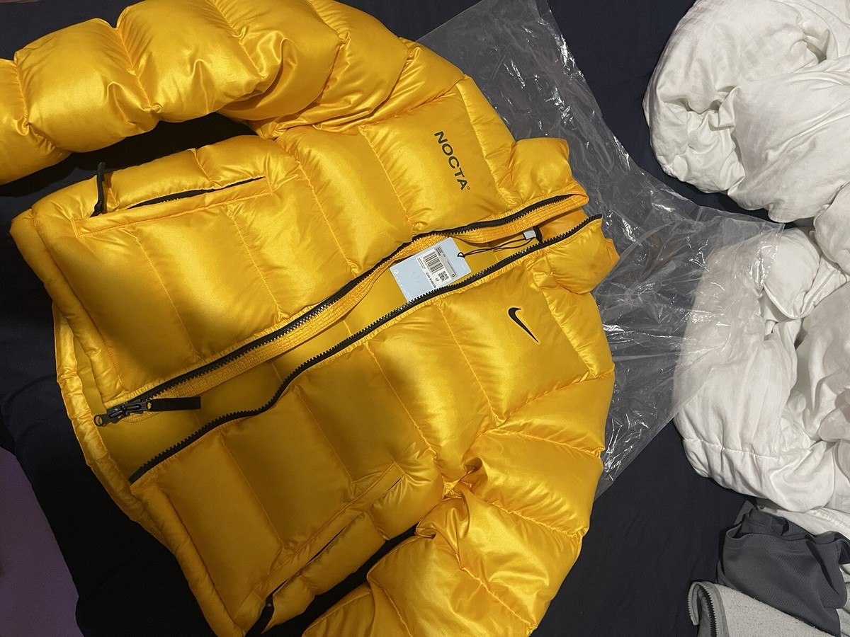 NIKE ×Drake NOCTA Puffer jacket yellow Nike x NOCTA Sunset Puffer Jacket Yellow Men's - FW20 - US