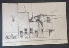 art postcard  Miklos Suba Drawings 1976 Weyhe gallery invitation New York CIty