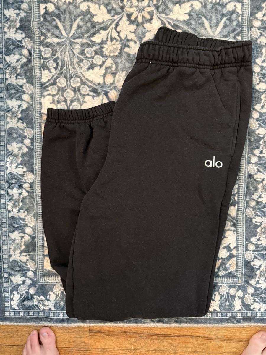 Alo Yoga Accolade Set Black NWT — Crewneck Pullover & Sweatpants