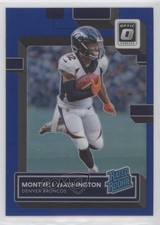 2022 Panini Donruss Optic Rated Rookie Blue Prizm 8/179 Montrell Washington o8g