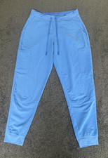Mandala Women Scrub Bottom Small Blue Jogger Drawstring Slash Pockets