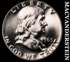 1963 Silver Franklin Half Dollar - Choice Gem Proof  Lustrous  #K1001