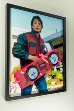 1OF1 FRAME - MICHAEL J FOX CHRISTOPHER LLOYD Autographed BACK TO THE FUTURE