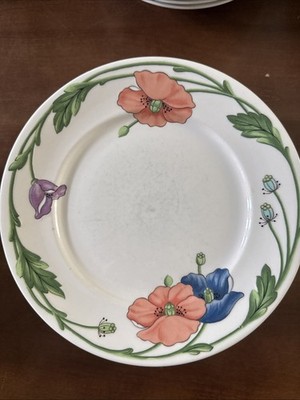 Vintage Villeroy & Boch #1748 Germany Amapola 8.25” Salad Plate | eBay