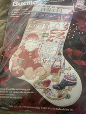 Bucilla 83434 Stitcher's Stocking 18" Christmas Counted Cross Stitch Kit