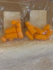 16 (8 pairs) Foam Ear Plugs. Orange. In package.
