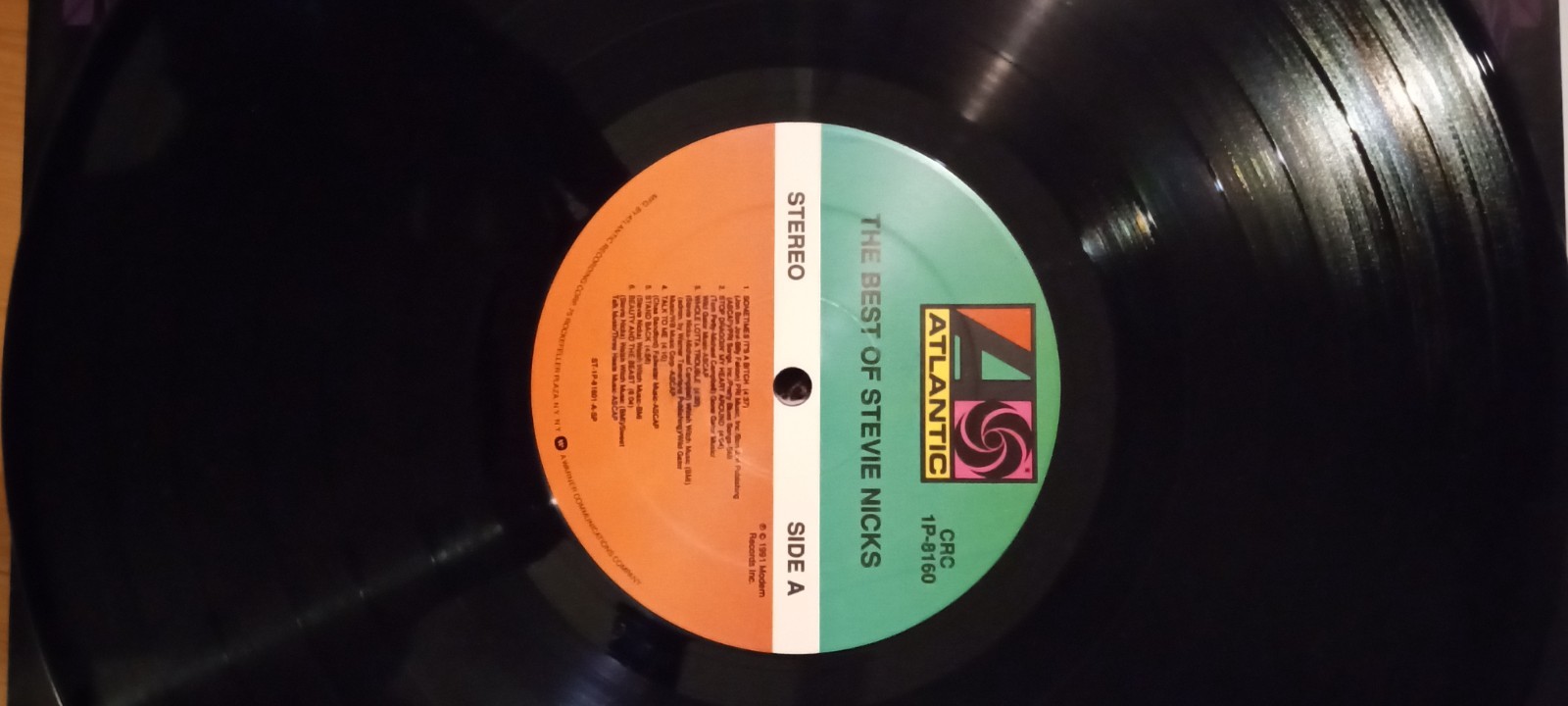 1991 LP Record Stevie Nicks TIME SPACE The Best of VG+ Condition thumbnail 6